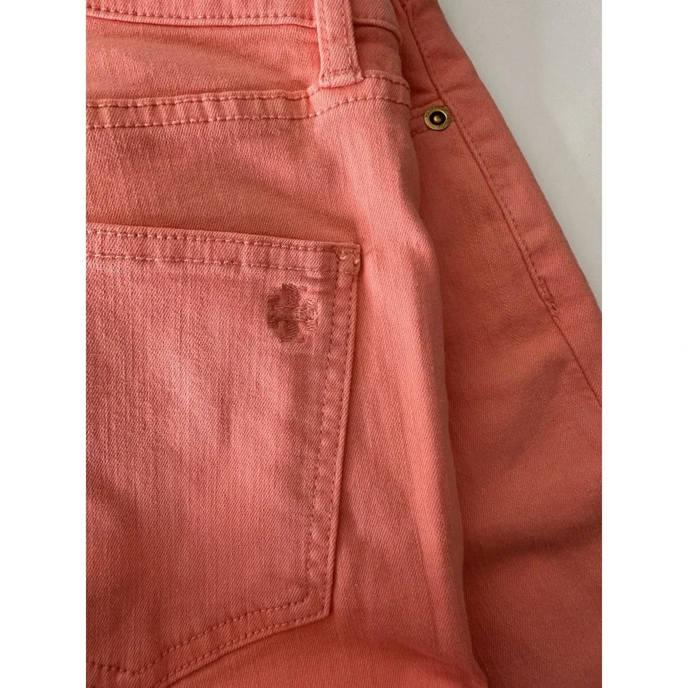 Tory Burch Jeans Womens Size‎ 28 Designer Stretch Skinny High Waist Summer Brigh